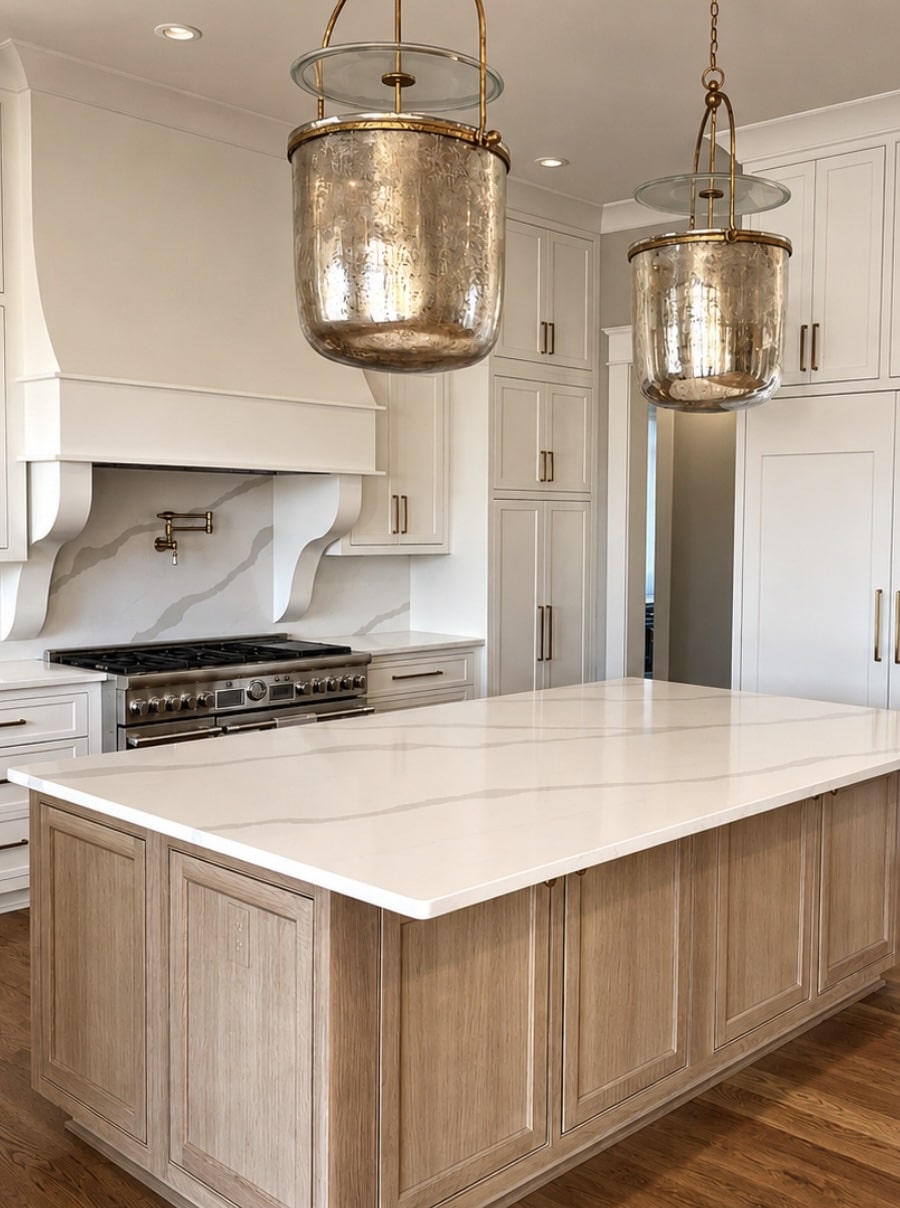 A kitchen built by Dh Morris Homes